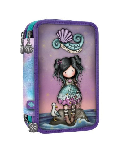 Santoro Gorjuss 3 Zip Filled Pencil Case