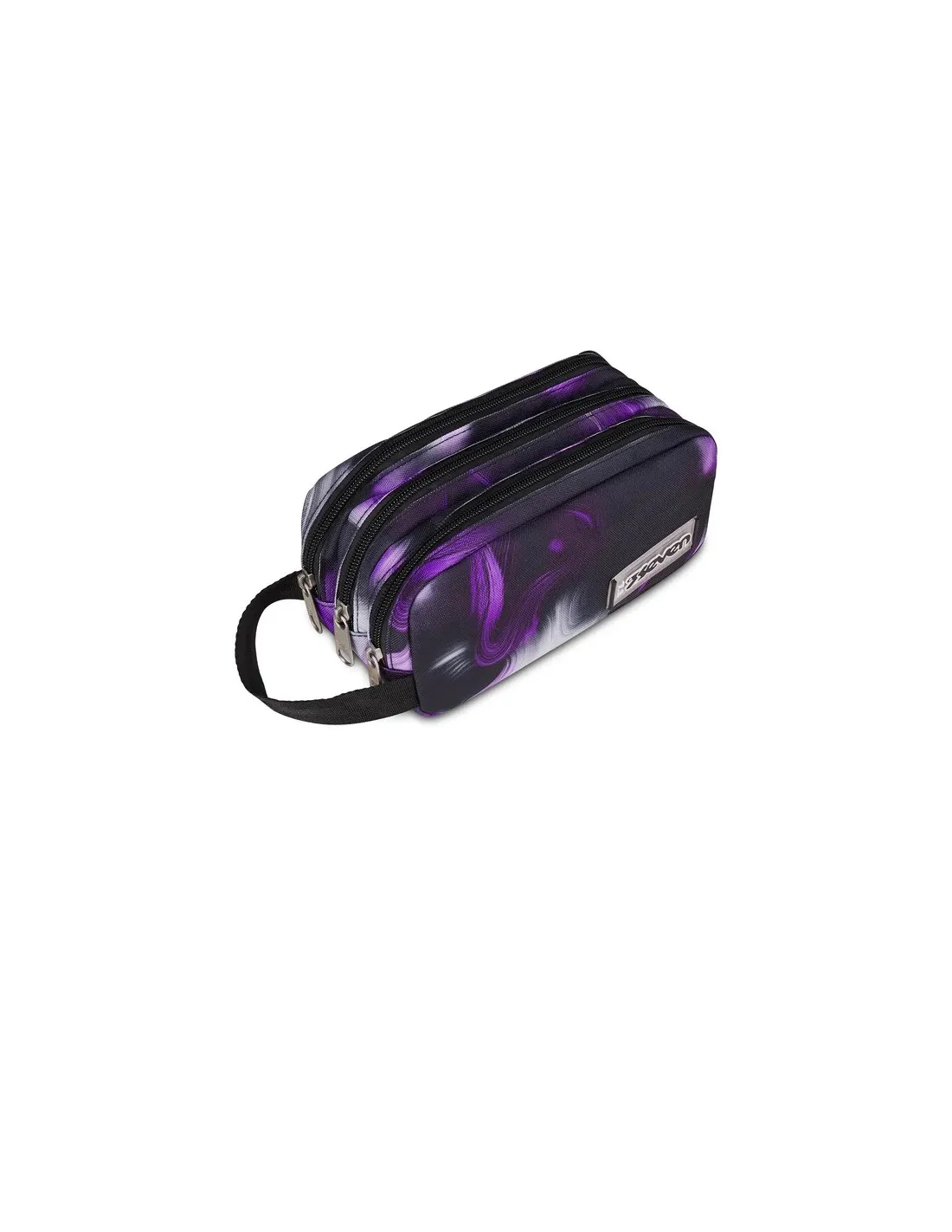 Seven Freethink Girl 3-Zip Pen Case - Steel Gray