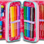 SEVEN SJ Gang Ever Multiheart Girl Filled 3 zip pencil case