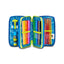 SEVEN SJ Gang Writer Boy Filled 3 zip pencil case