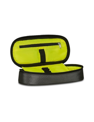 Seven tech line Grey oval pencil case