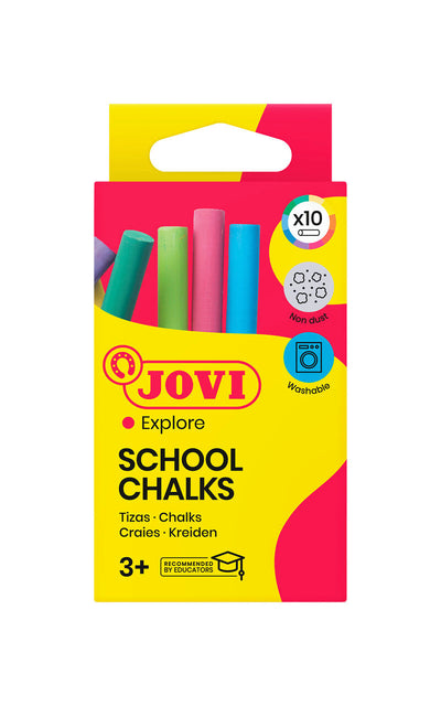 Coloured Chalk Box X 10Pcs