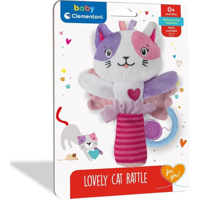 Baby Clementoni For You Soft Cat Rattle
