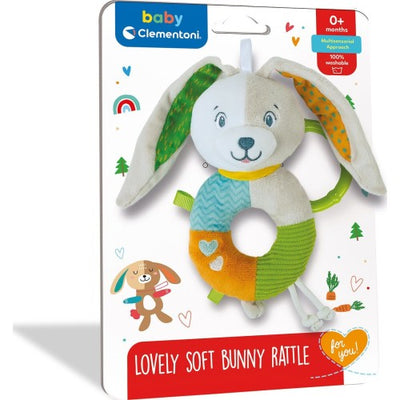 Baby Clementoni For You Soft Bunny Rattle