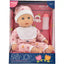 Dolls World Baby Joy Soft Bodied Doll 38cm Pink Floral Romper