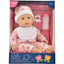 Dolls World Baby Joy Soft Bodied Doll 38cm Pink Floral Romper