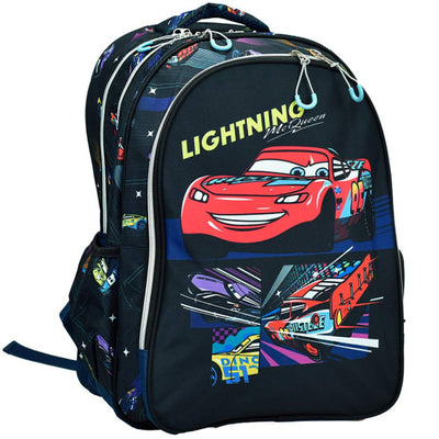 Backpack Cars Flash McQueen Lightning 43 CM - 2 Compartments fit A4