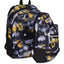 Seven Dual Detach Golden Paint School Backpack - 2 large compartments fit A4 - 2 bags in 1