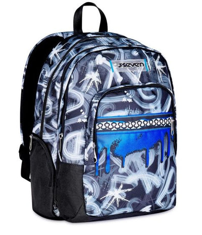 Seven - Quick Graffiti Boy 2 in 1 Backpack  2 Large compartments