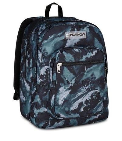 Seven Freethink Boy Abyss Double Compartment School Backpack - 2 large compartments fit A4