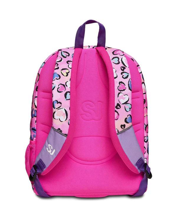 Seven Fleecy Girl Rebel Pink Backpack 2 Large Compartments