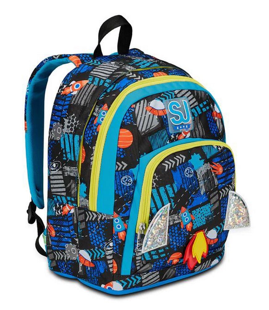Seven Sj Gang Go To Space School Bag 2 Zip Fit A4