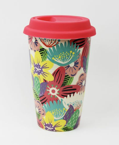 Bamboo Cup - Flowers