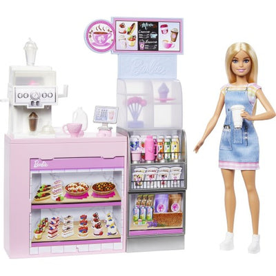 Barbie Coffee Shop Playset with Blonde Barista Doll