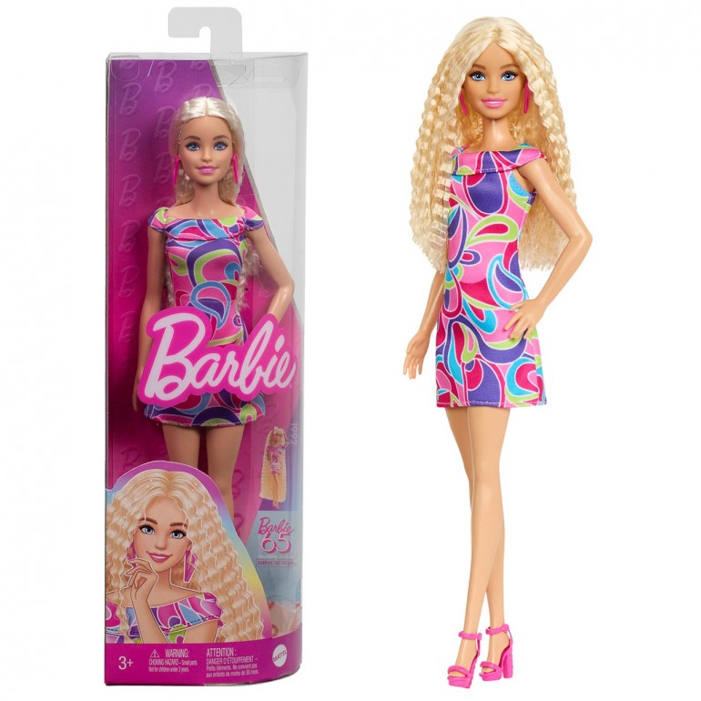 Barbie Fashionista Doll With Blonde Wavy Hair