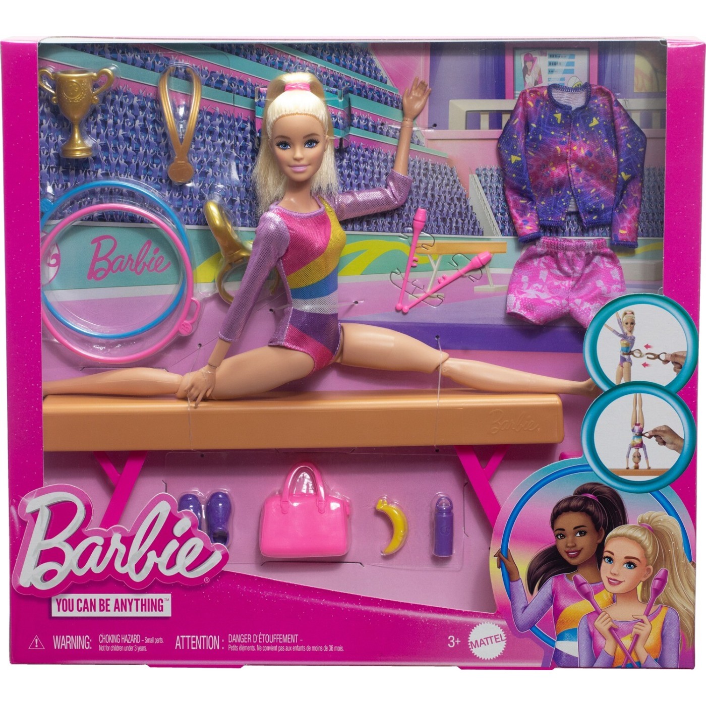 Barbie Gymnastics Playset With Fashion Doll