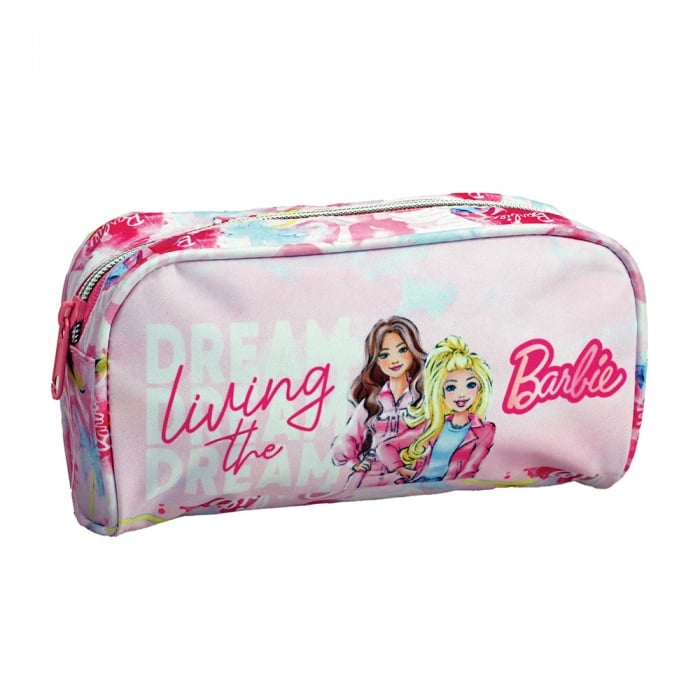Barbie Paints Round Pencil Case