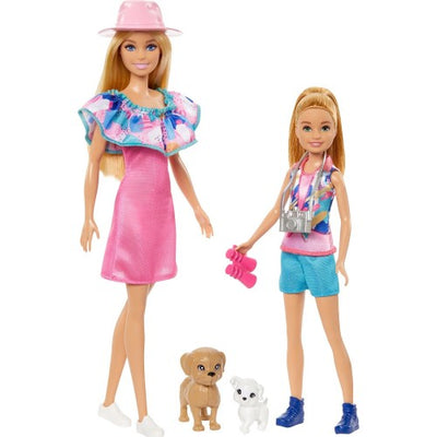 Barbie & Stacie Doll Set with 2 Pet Dogs