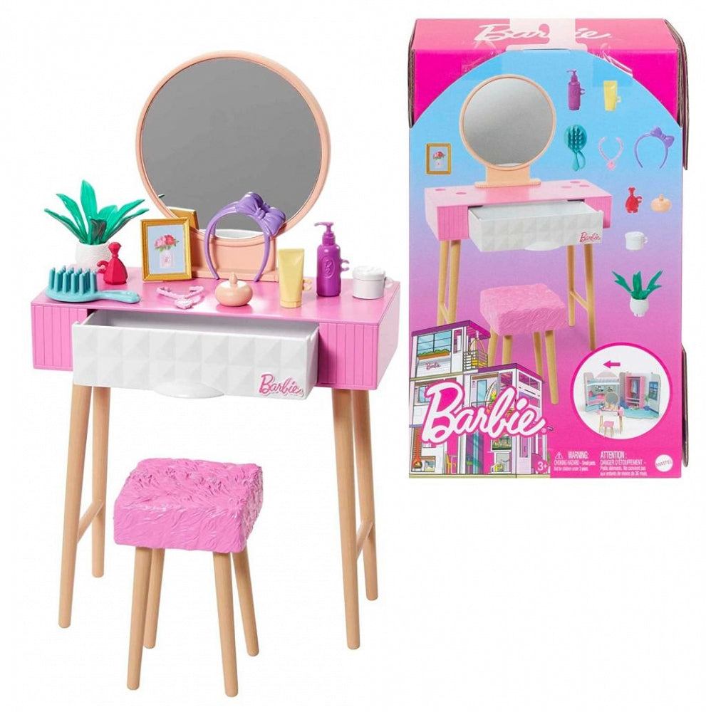 Barbie Vanity Table Furniture & Decor Pack