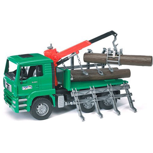 Timber Truck With Loading Crane