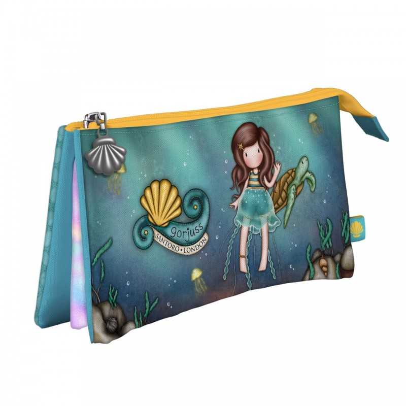 Santoro Gorjuss Triple Pencil Case - Deep Secrets