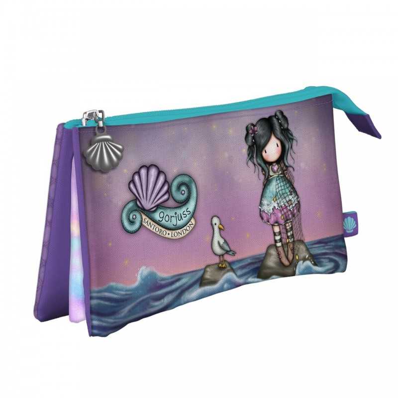 Santoro Gorjuss Triple Pencil Case - Lost At Sea