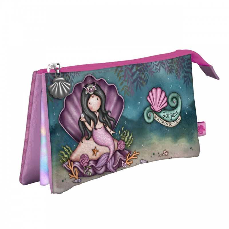 Santoro Gorjuss Triple Pencil Case - The World Is Your Oyster