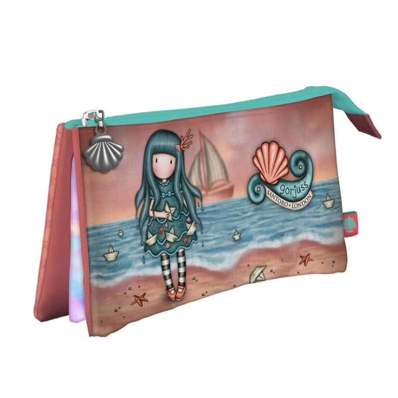 Santoro Gorjuss Triple Pencil Case Washed Ashore 