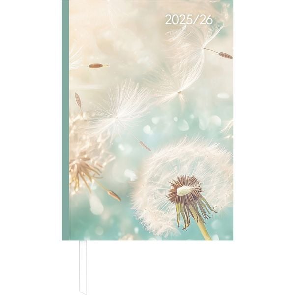 Diary one week on 2 pages Blowballs A5 Semester Planner 2025/2026