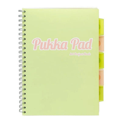 Pukka Pad Pastel Project Book A4 Lined Spiral Notebook