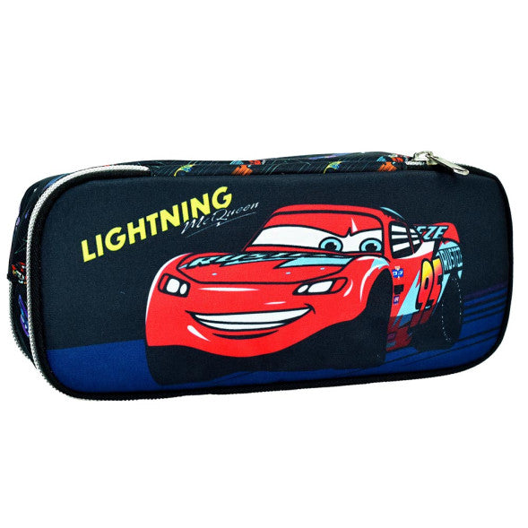 Disney Cars Lightning McQueen 2-Compartment oval  Pencil Case