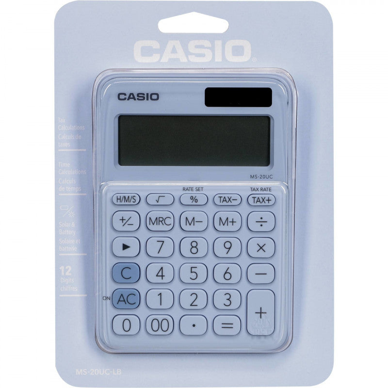Casio 12 Digits - Blue Colour