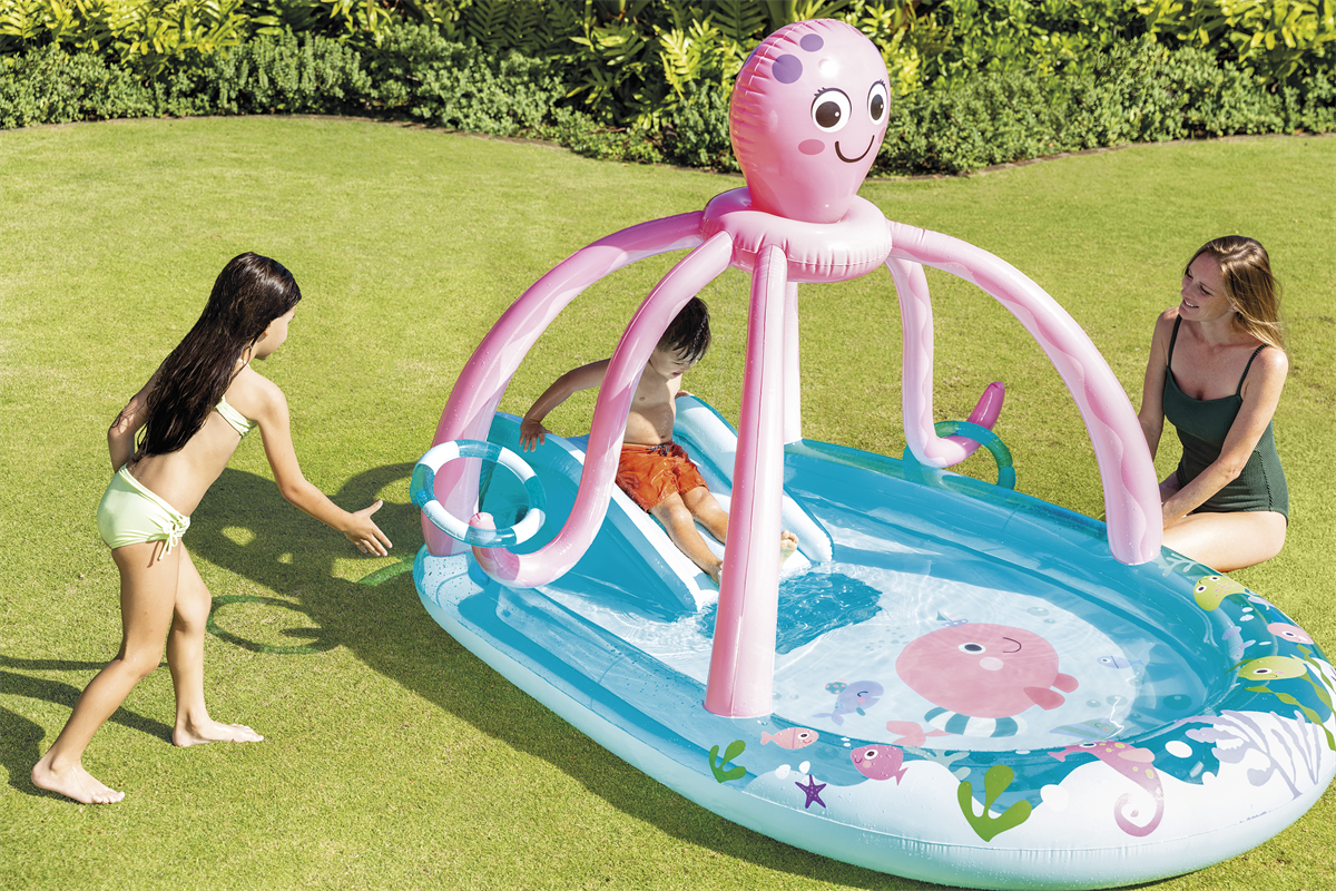 Octopus Play Center Inflatable Swimming Pool - 234 x 183 x H150 cm