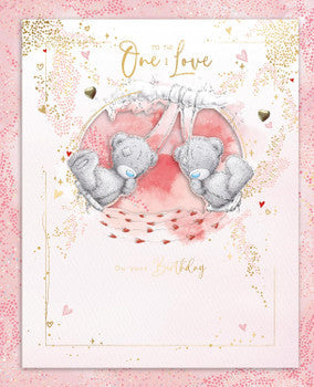 Bears On Swings One I Love Luxury Boxed Handmade Valentine's Day Card