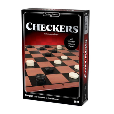 Classics Checkers - Wooden Game