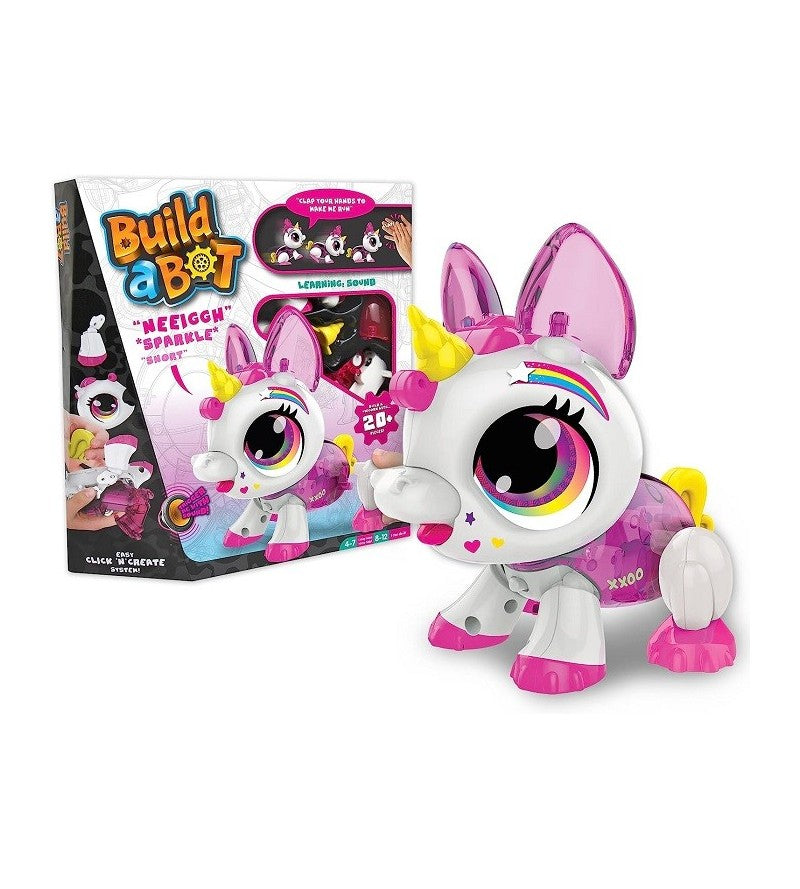 Build A Bot Lights Snow Leopard - Interactive Unicorn