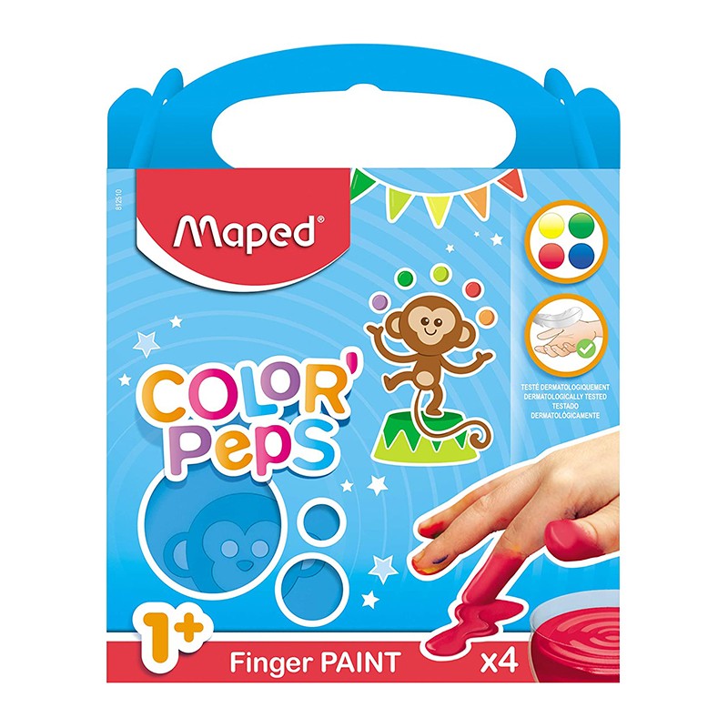 Finger Painting X4 Pots