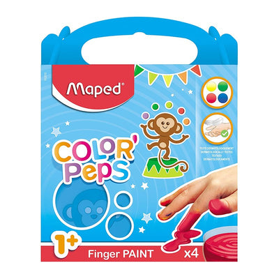 Finger Painting X4 Pots