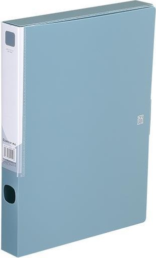 BOX FILE A4 35MM WTH BUTTON - PASTEL BLUE