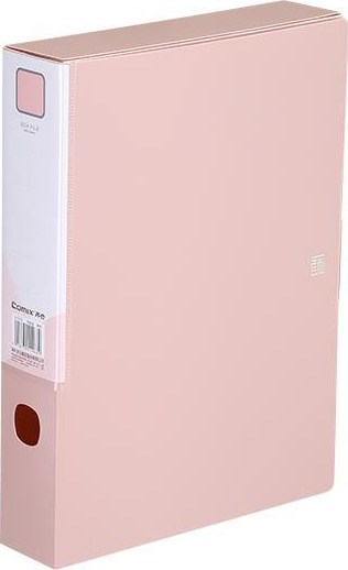 BOX FILE A4 55MM WTH BUTTON - PASTEL PURPLE