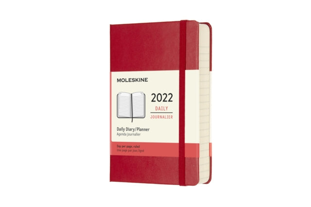 Diary 12 Months Daily A6 Red Hardback