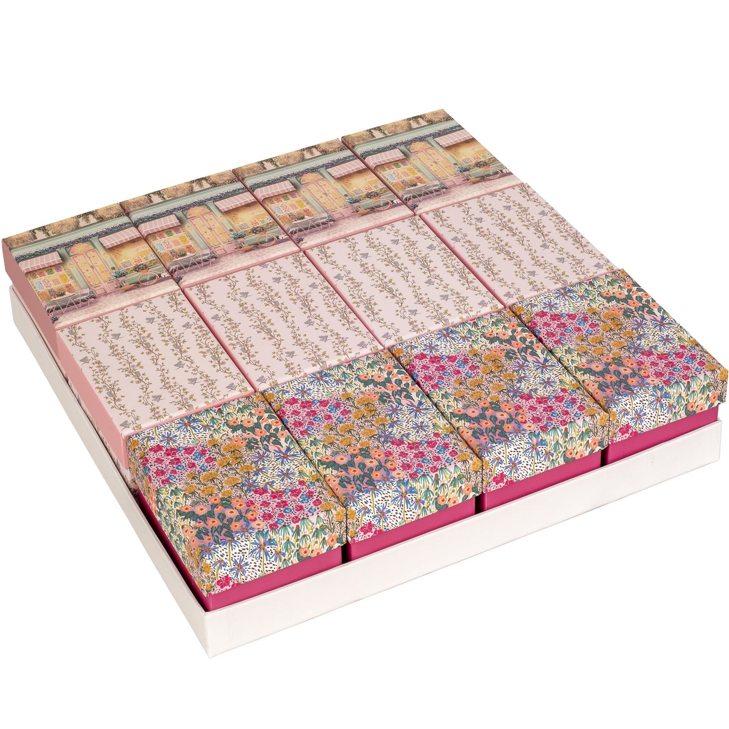 Gift Box 7.5 x 10.50 x H 5.5 cm - Birds and flowers
