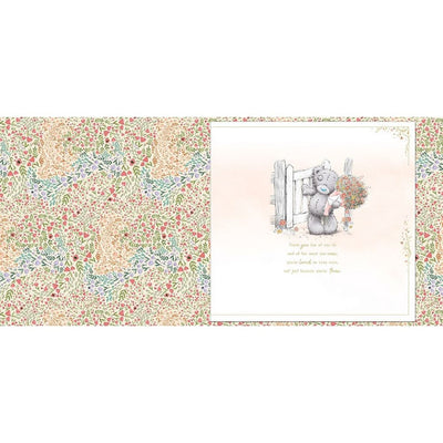 Bear Holding Bouquet Amazing Mum Luxury Handmade Mother's Day Card with Keepsake Box
