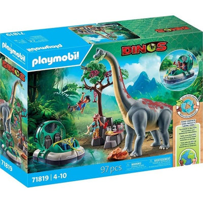 Playmobil Dinos Brachiosaurus With Hovercraft - 71819