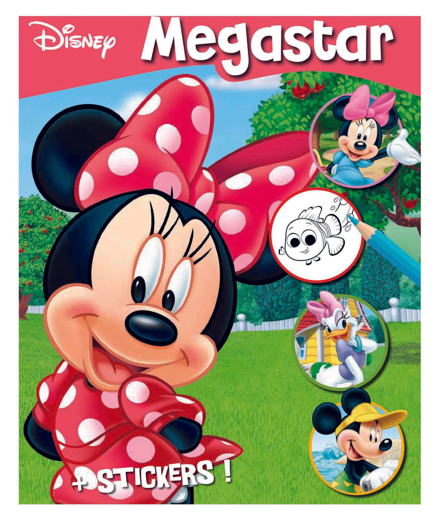 Disney Minnie Megastar Colouring Book With Stickers