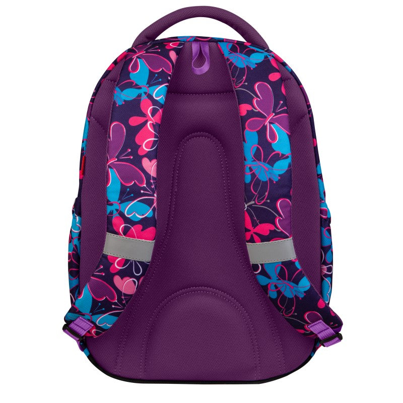 Backpack 2 In 1, Large 3 Zip Butterflies