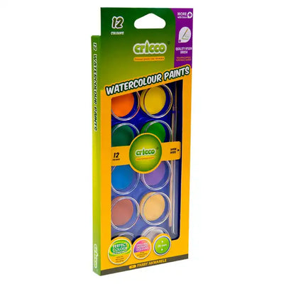 water based paints in 12 vibrant colours