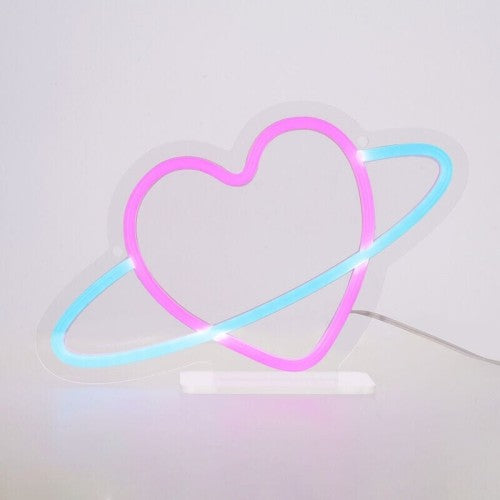 Legami It s a Sign Neon Effect LED Lamp - Planet Heart