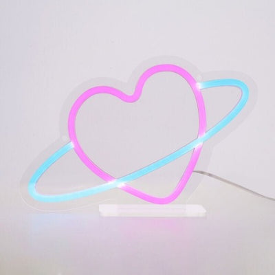 Legami It s a Sign Neon Effect LED Lamp - Planet Heart