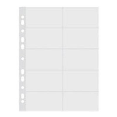 Punched Pockets For Business Cards A4 Pkt X10